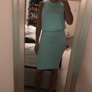 Solemio Light Teal Summer Dress